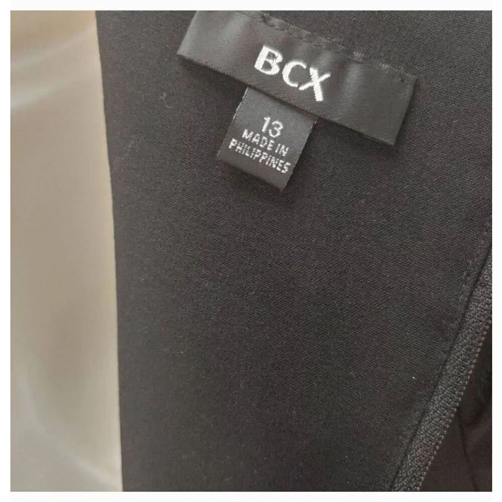 BCX Junior's Size 13 Black Cap Sleeve Dress - Picture 3 of 6